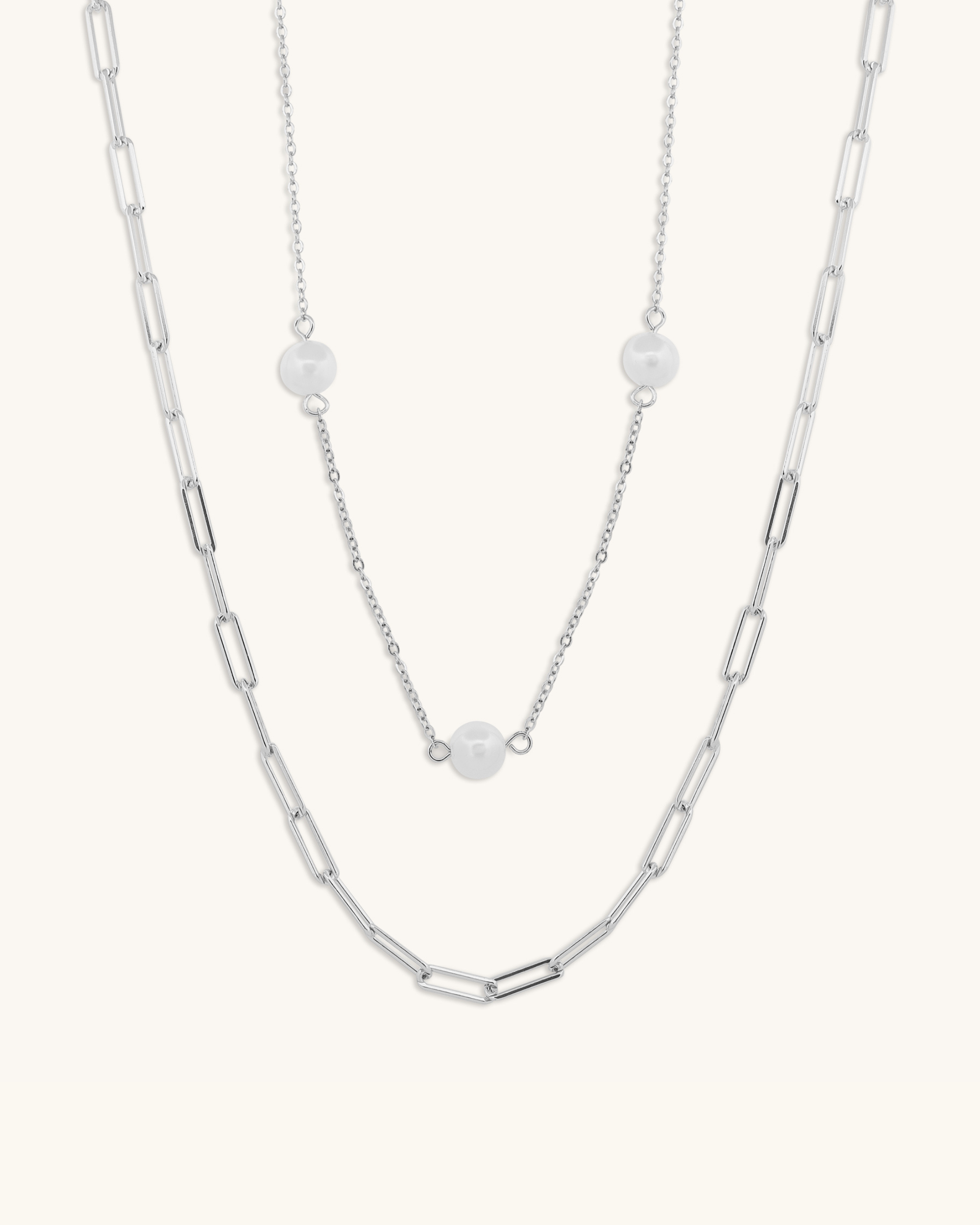 Layered Pearl Necklace