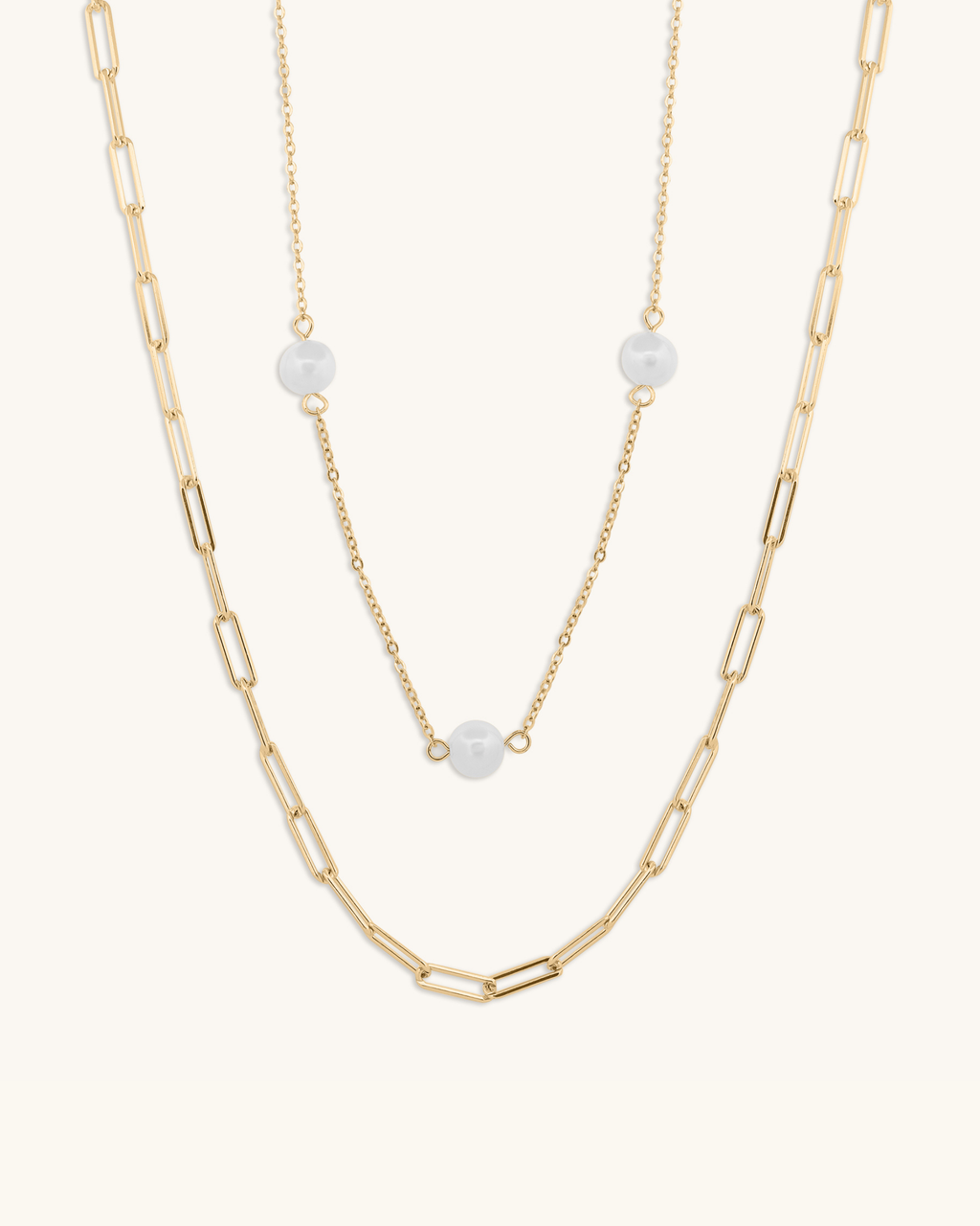 Layered Pearl Necklace