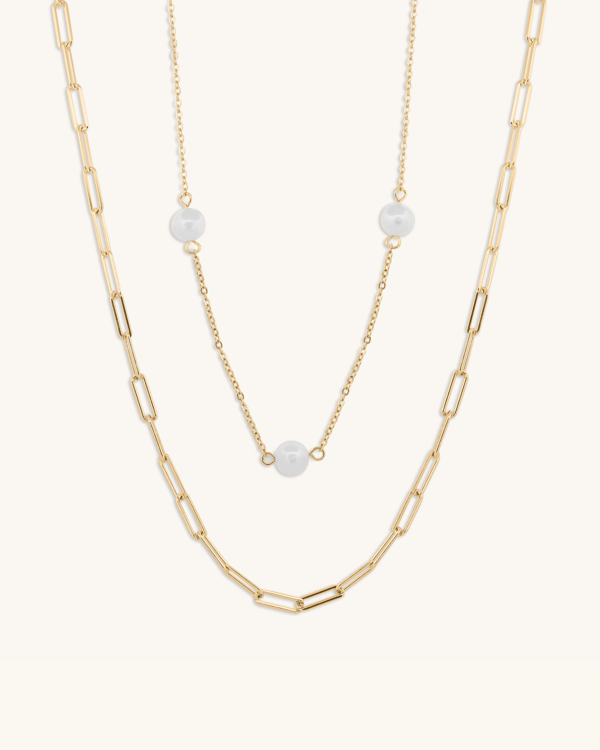 Layered Pearl Necklace