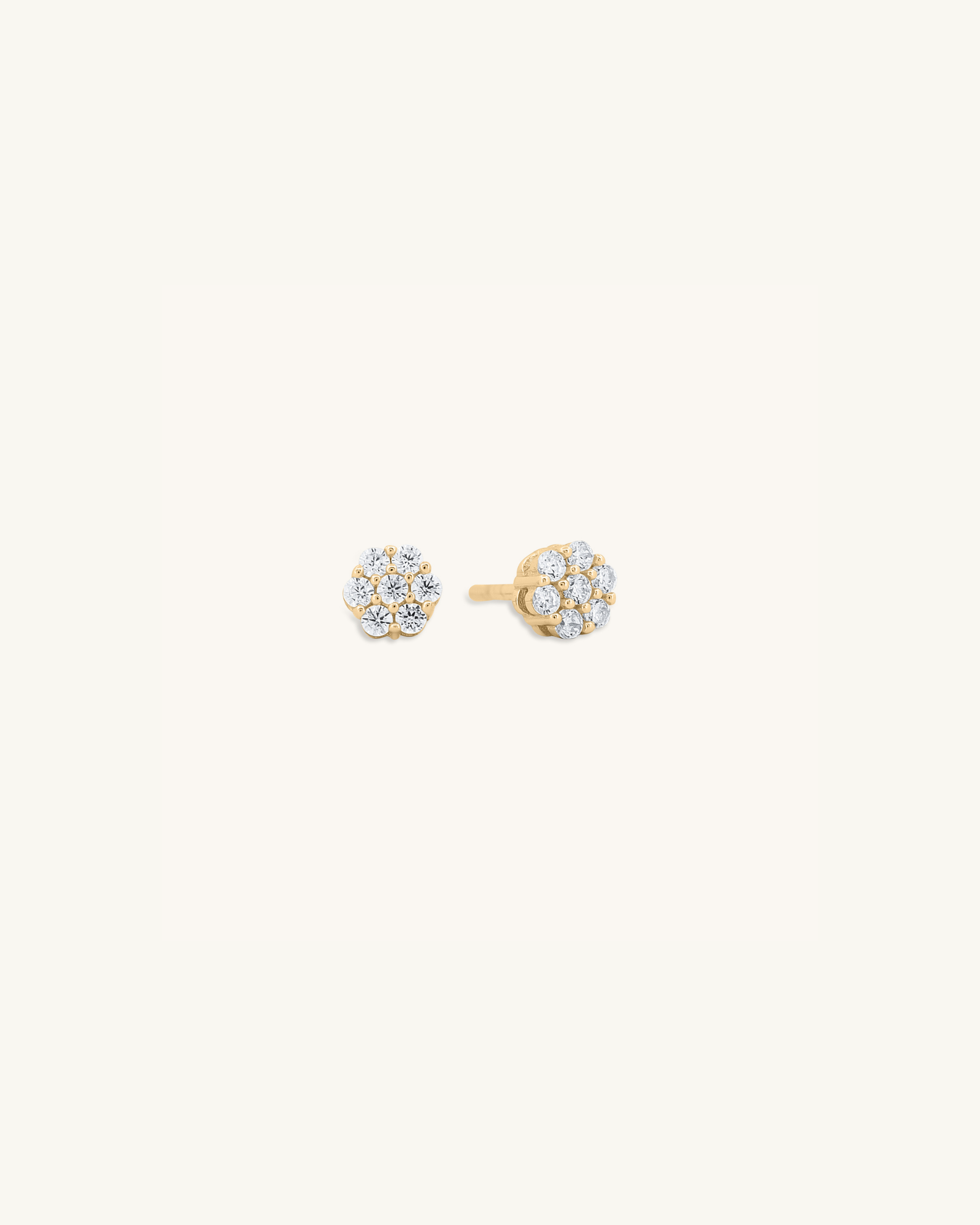 Flower Flat Back Earrings