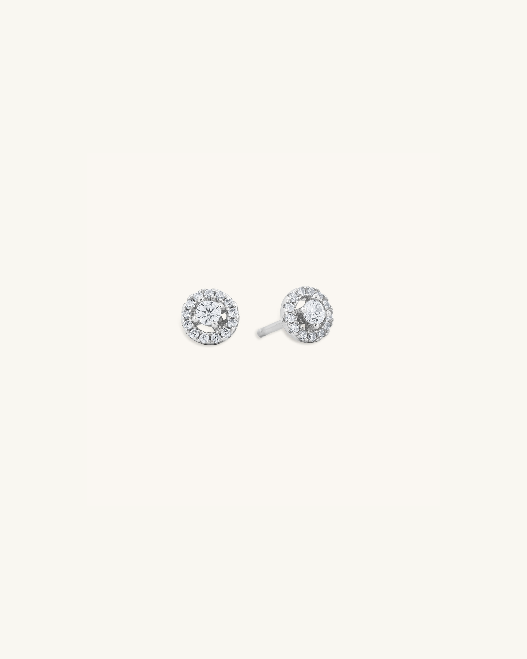 Halo Flat Back Earrings