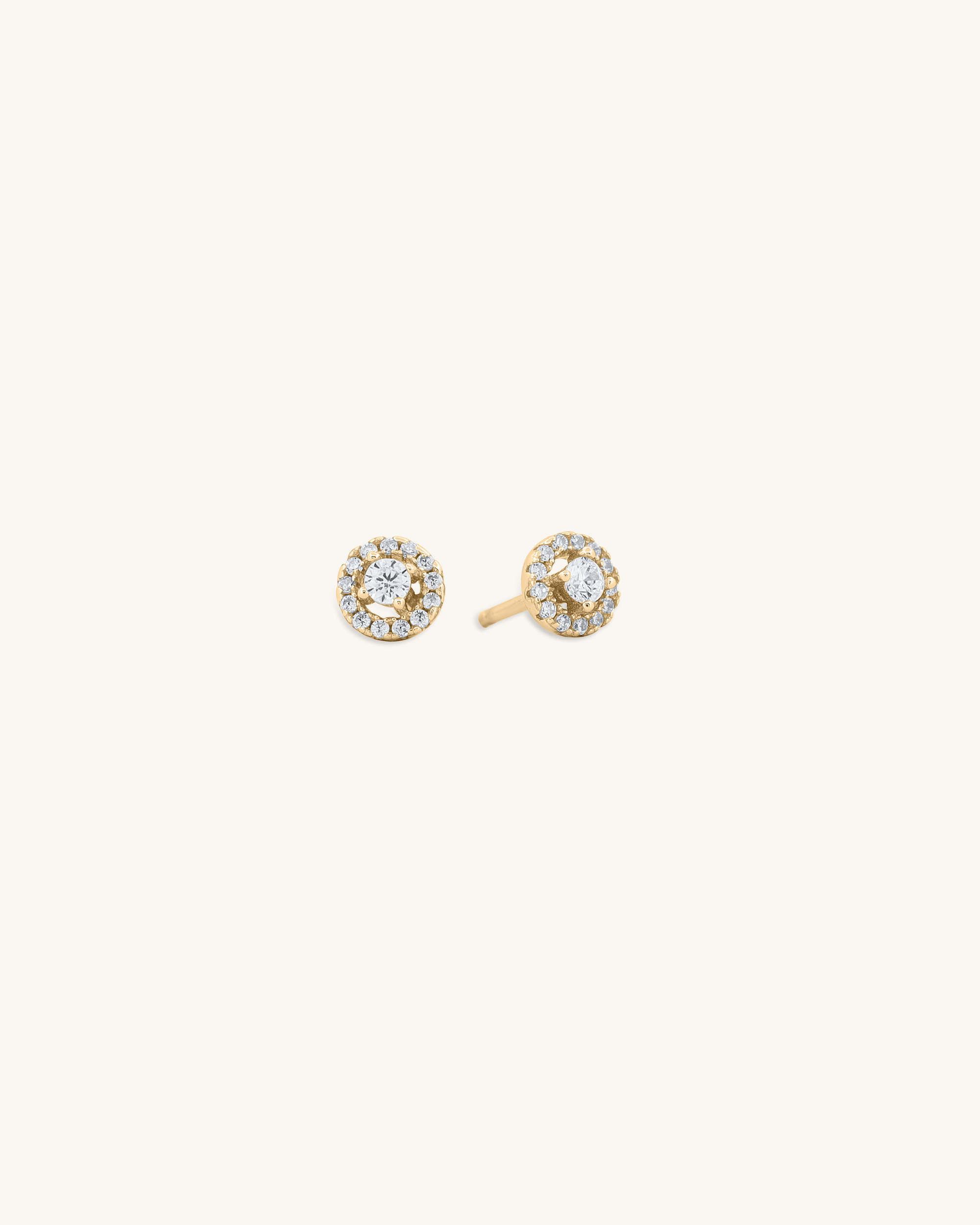 Halo Flat Back Earrings