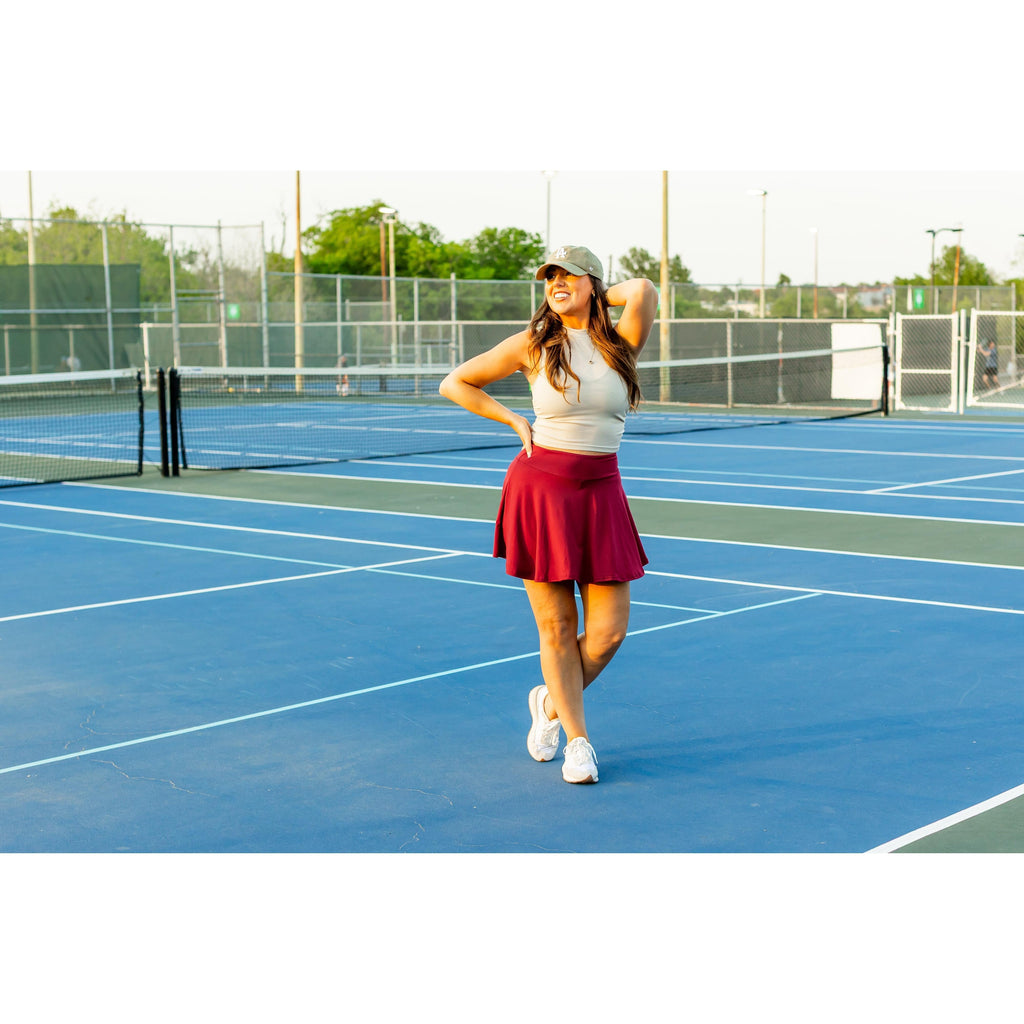 The Rae Lynn Red Skort