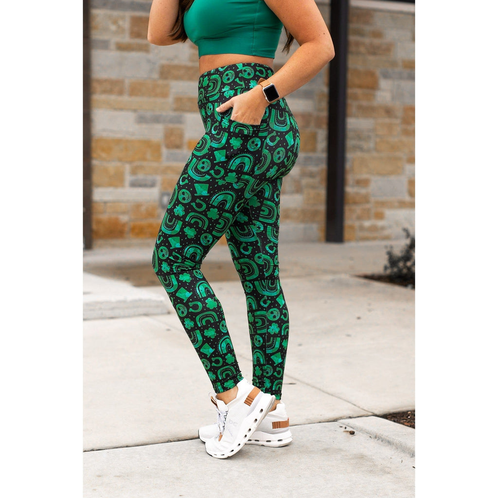 St Patrick's Day Lucky Charm Leggings