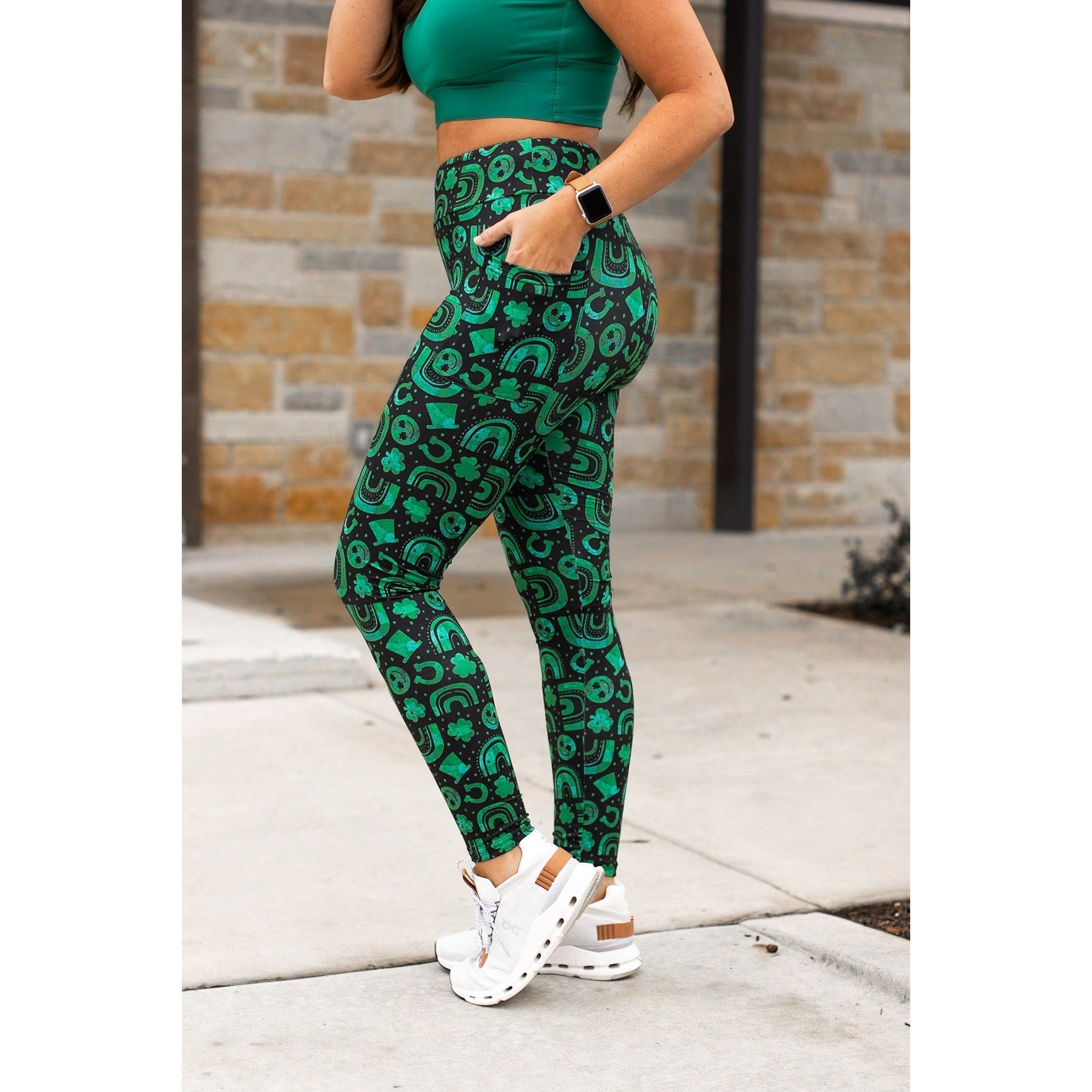 St Patrick's Day Lucky Charm Leggings