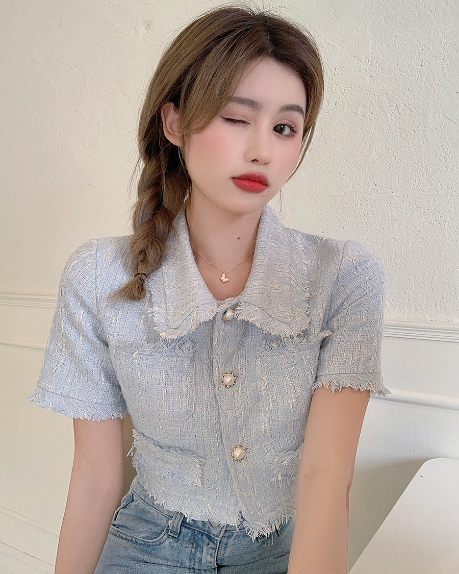 Chic Summer Two-Piece Women's Skirt and Jacket Set